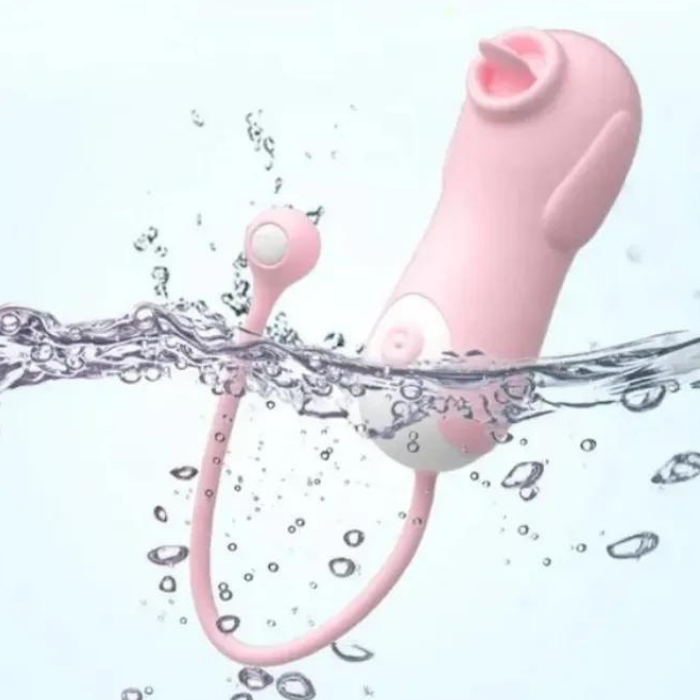Vibrador Estimulador De Clitoris Y Simulador De Lengua De Lujo Lilo Perrito